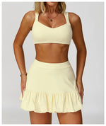 Load image into Gallery viewer, High Waist Tennis Skirt With Breathable Pockets Nylon
