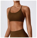 Load image into Gallery viewer, Breathable Cross Strap Contour Seamless Performance Bra
