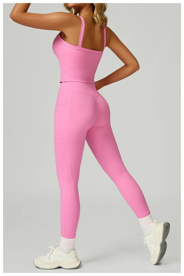 Two Piece Ultra Performance Yoga Luxe Set High Waist Band