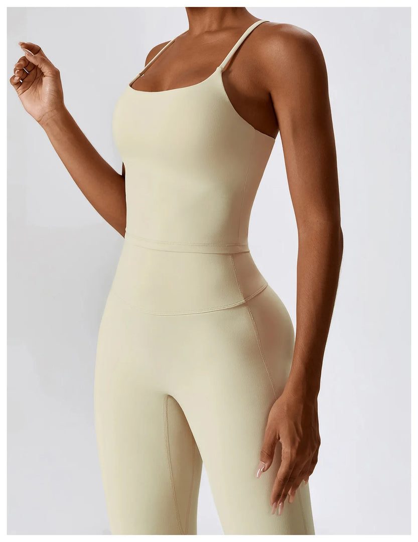 Soft Stretch Contour Two Piece Yoga Silhouette Leggings