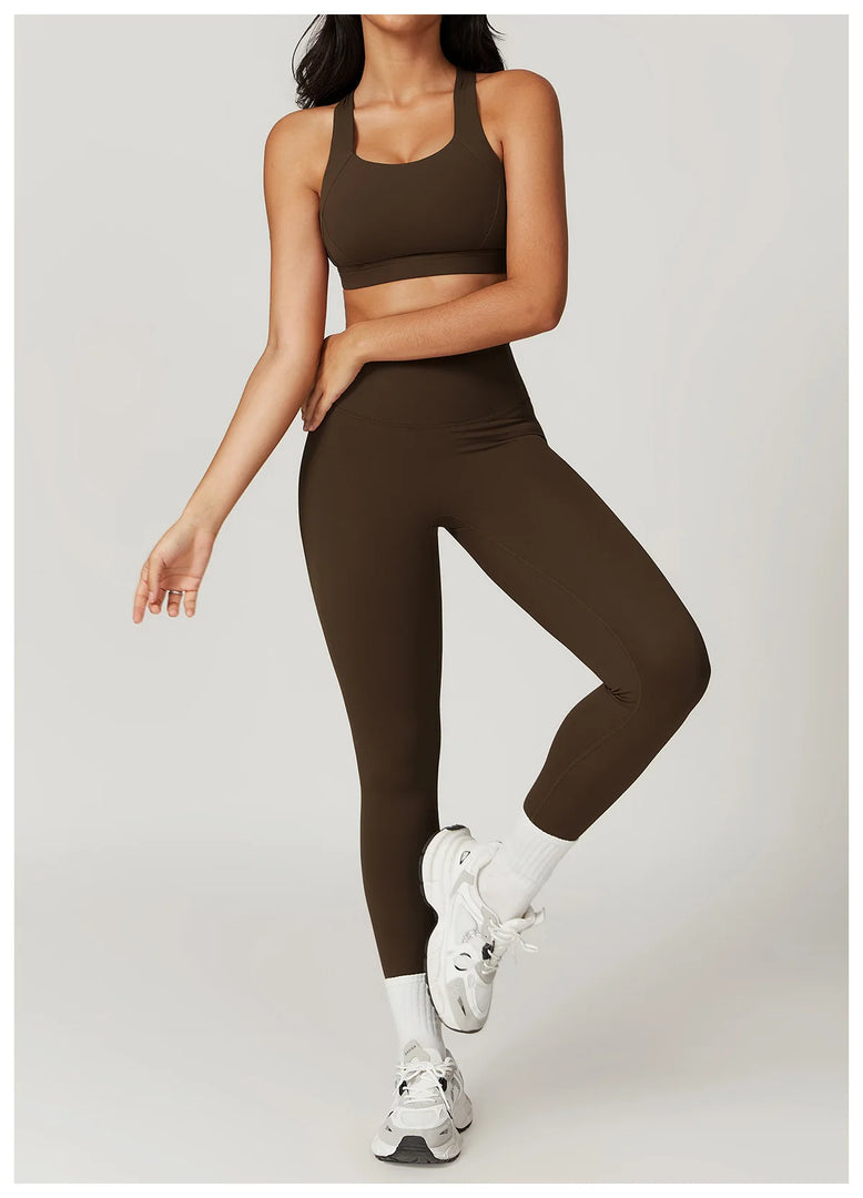 Two Piece Contour Tracksuit With Luxurious Leggings
