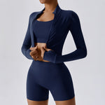 Load image into Gallery viewer, Three Piece Contoured Yoga Set Athleisure Signature
