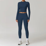 Load image into Gallery viewer, Signature 2 Piece Yoga Ensemble Nylon Plus Performance
