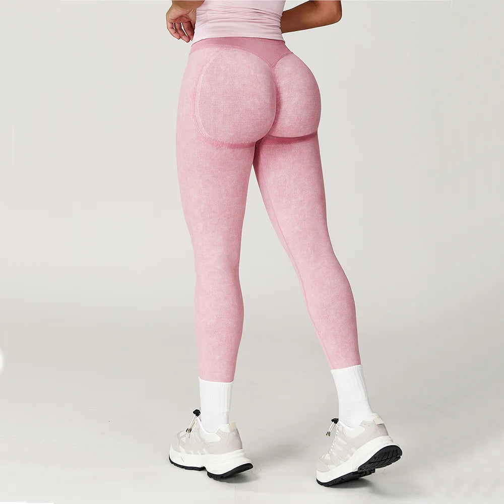 Premium Contour Seamless High Waist Leggings With Scrunch