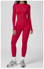 Load image into Gallery viewer, Luxurious Contour 2 Piece Yoga Athleisure Set Nylon
