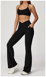 Load image into Gallery viewer, Two Piece Contoured Seamless Performance Athletic Set Nylon
