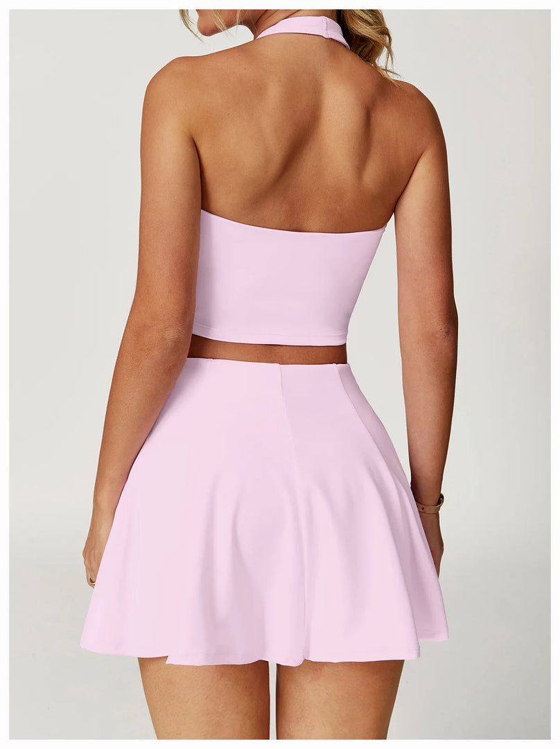 Halter Seamless Yoga Bra Vest with High Performance Fabric