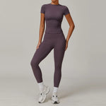 Load image into Gallery viewer, 2 Piece Seamless Yoga Set Performance Leggings Luxe
