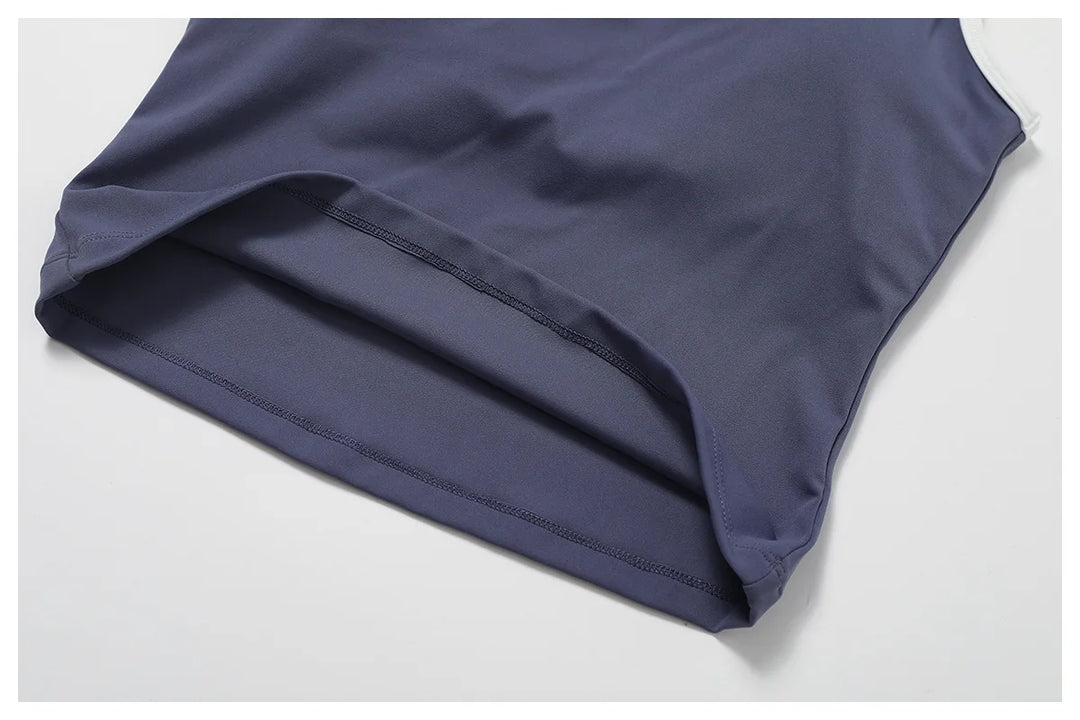 Seamless Contour Backless Sport Bra Top Nylon Spandex