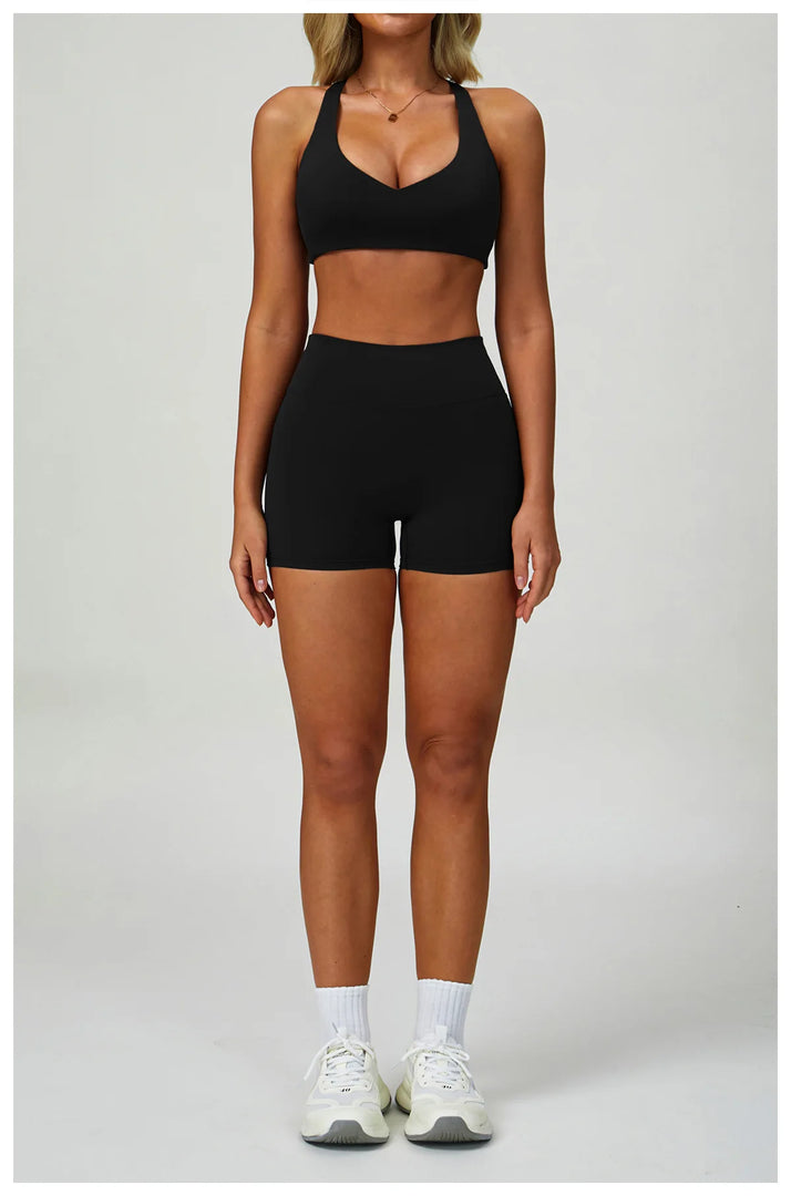 Contoured Breathable High Support Seamless Sports Bra