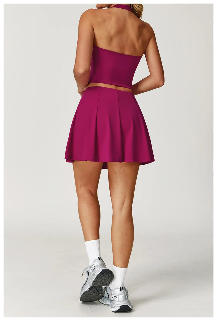 Luxurious Contouring Seamless Halter Set Performance