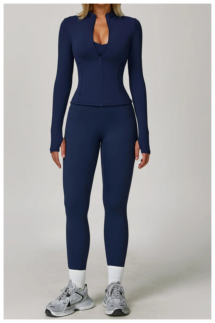 Premium Breathable Long Sleeve Performance Gym Top Nylon