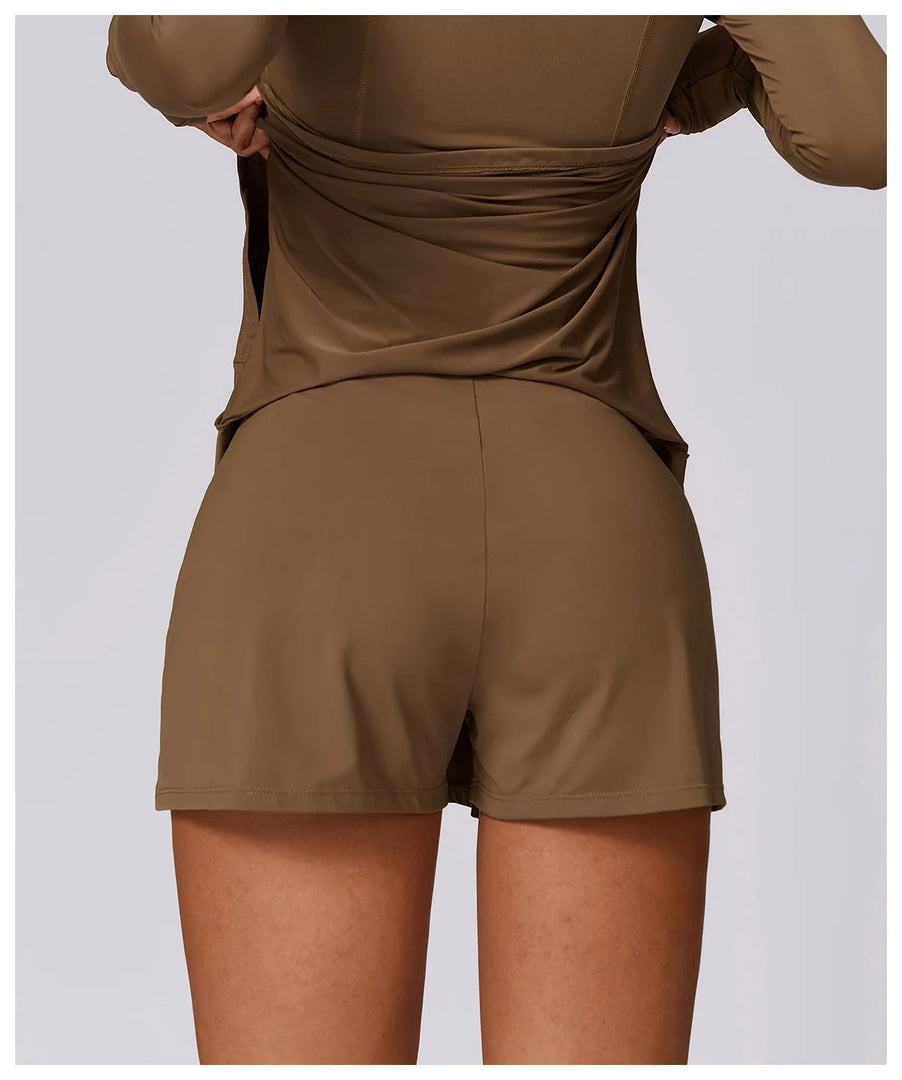 Seamless Performance Tennis Skort with Breathable Knit