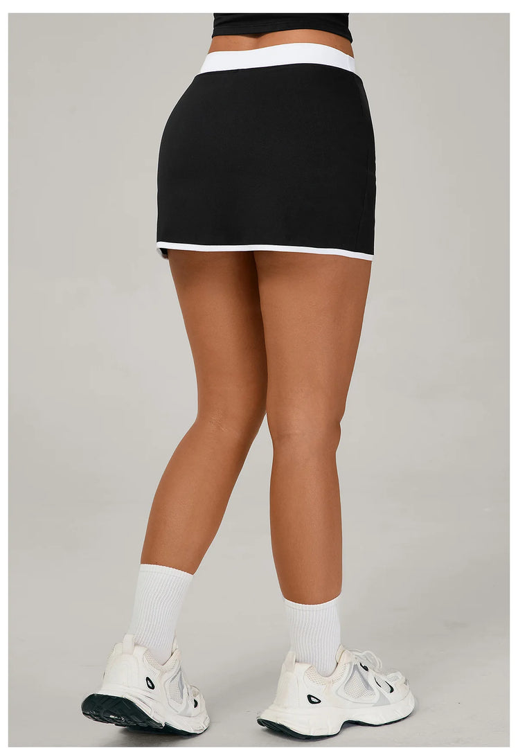 Patchwork Yoga Skirt Anti Glare Running Performance