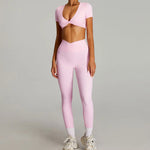 Load image into Gallery viewer, Luxurious Contoured Yoga Set Quick Drying Performance
