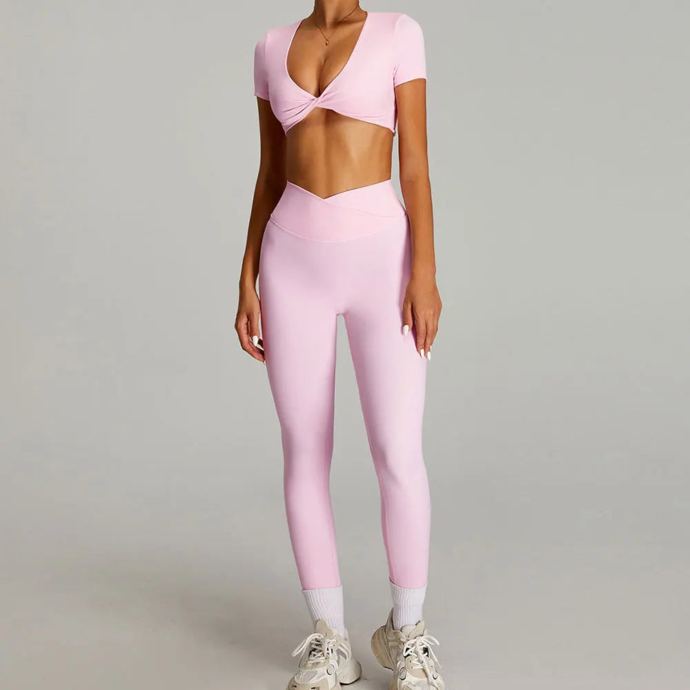 Luxurious Contoured Yoga Set Quick Drying Performance