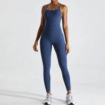 Load image into Gallery viewer, Backless Contour Yoga Jumpsuit Seamless Performance Wear
