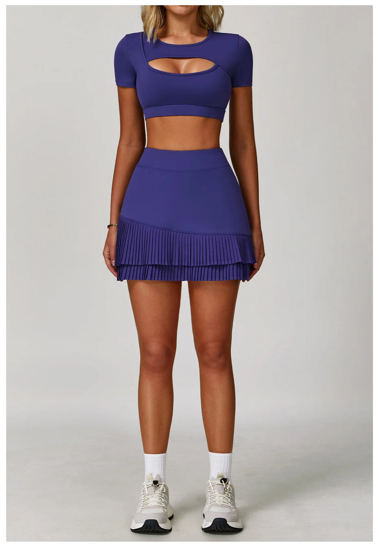 Premium Performance Knit Yoga Set With Contoured Leggings