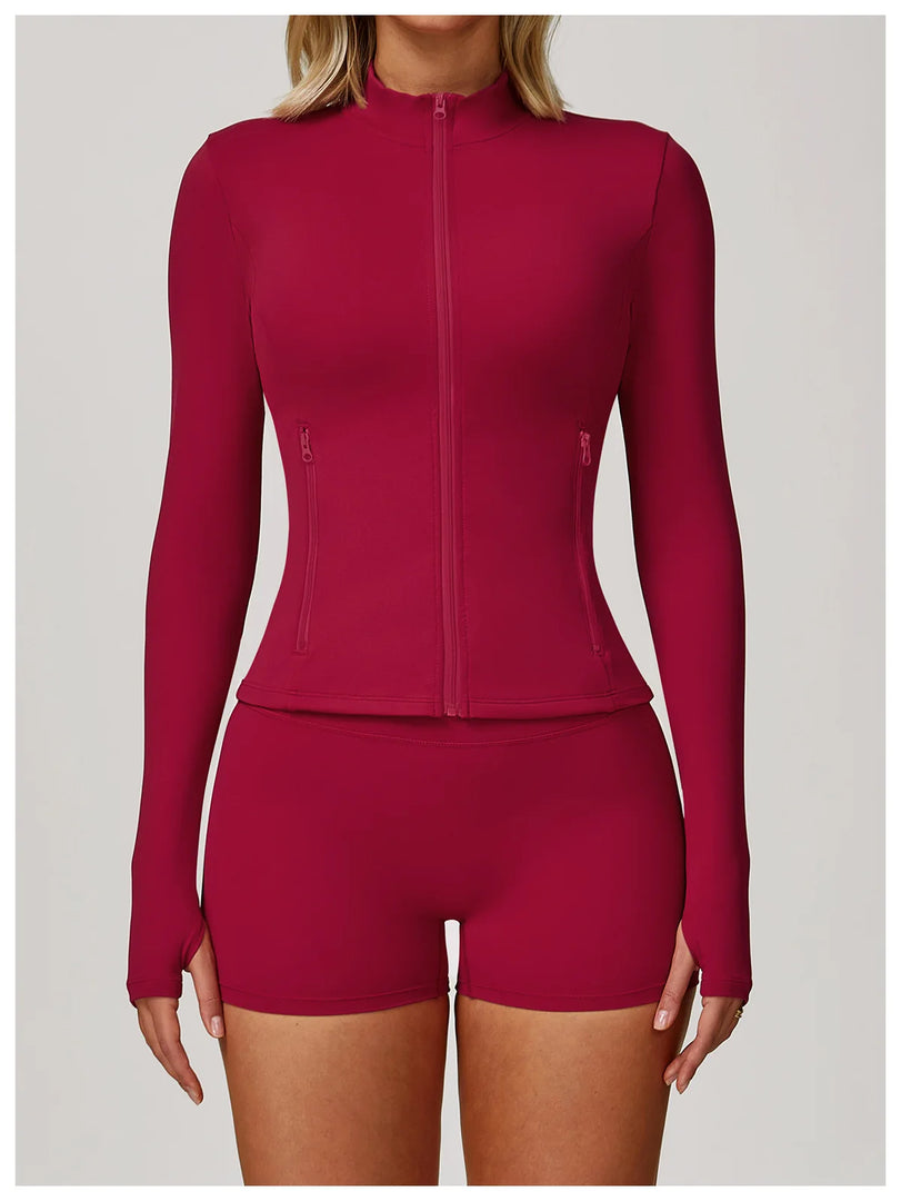 Premium Breathable Long Sleeve Performance Gym Top Nylon