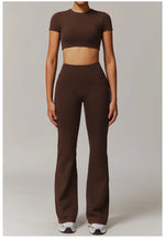 Load image into Gallery viewer, Seamless Contour Two Piece Yoga Set Luxe Performance Wear
