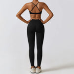 Load image into Gallery viewer, Contoured Interwoven Athleisure Long Sleeve Yoga Ensemble
