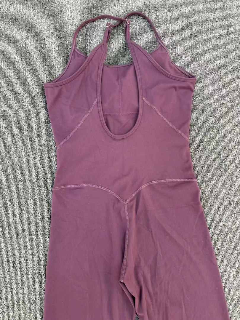 Breathable Contour One-Piece Yoga Jumpsuit Quick-Dry