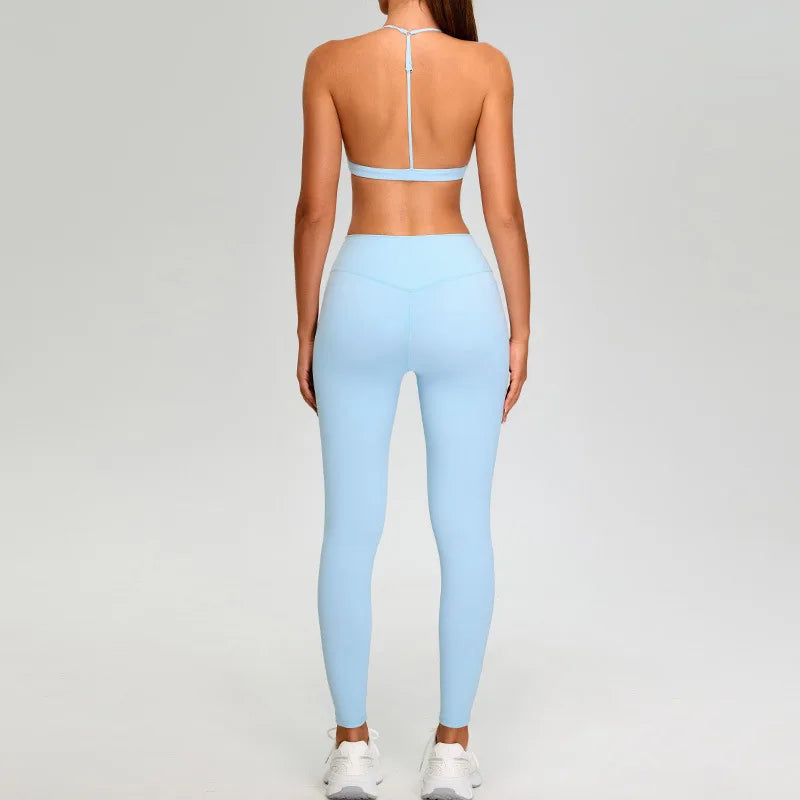 Luxurious Premium Contoured Two Piece Yoga Set Nylon