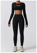 Load image into Gallery viewer, Nude Seamless Contour Knit Longline Performance Top
