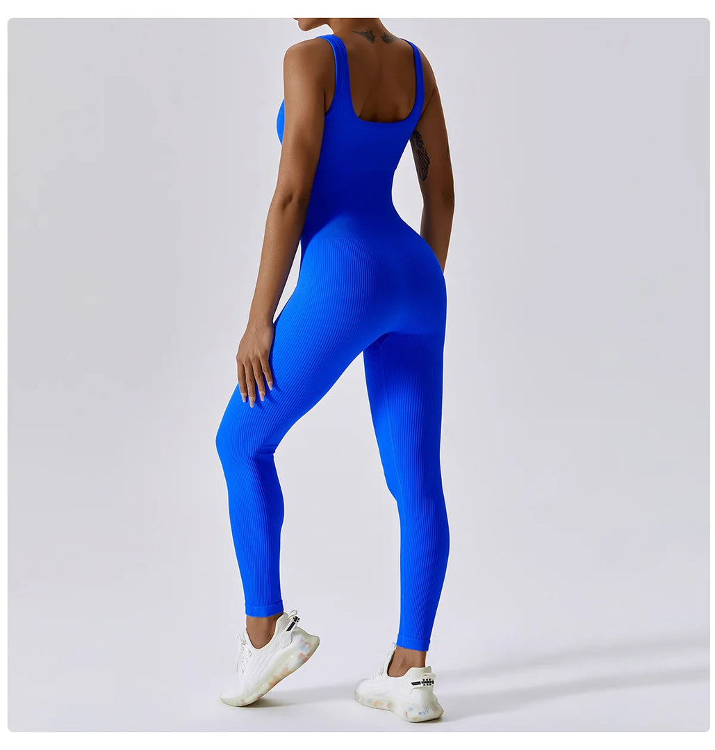 Spring Seamless Contour Yoga Body Suit Set Performance