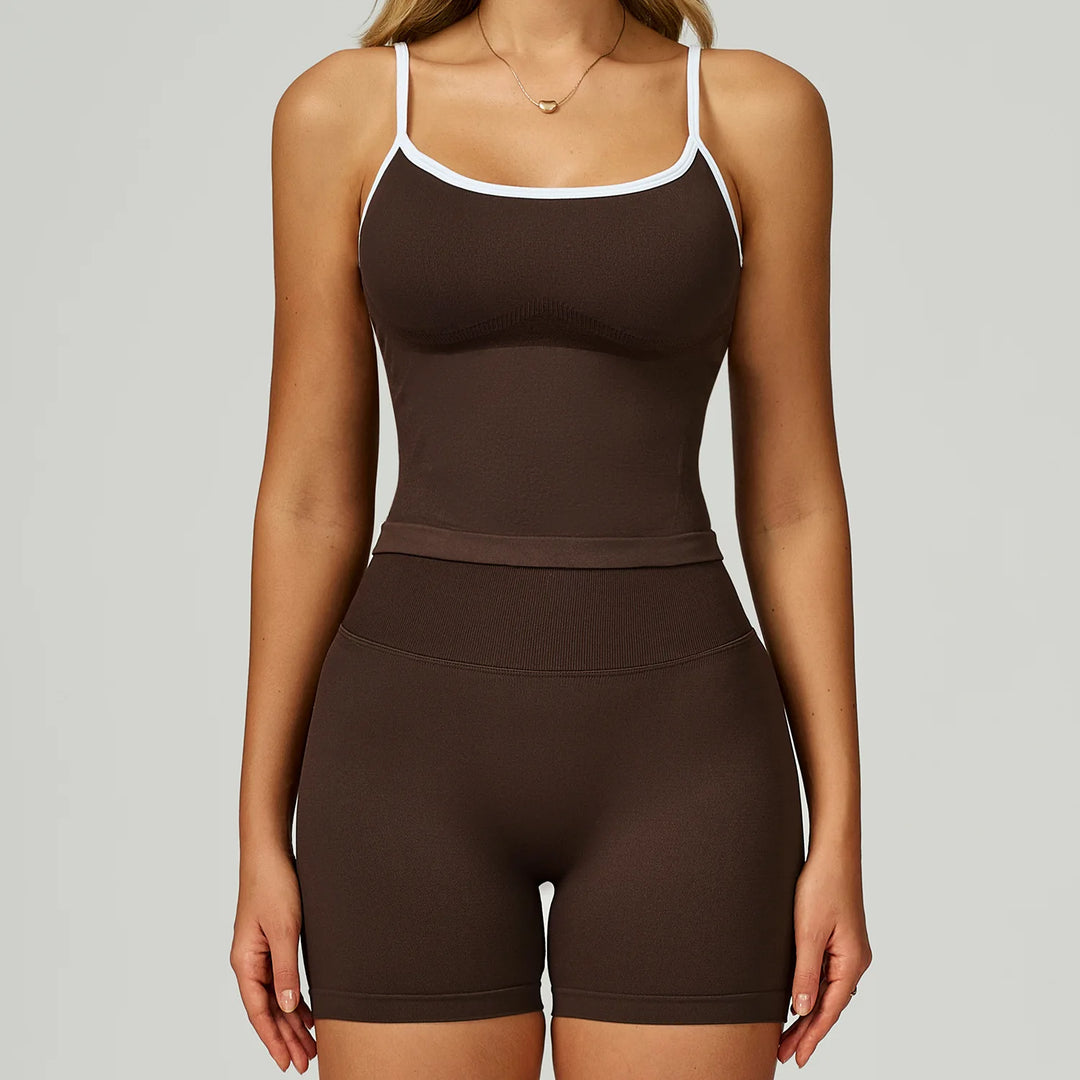 Seamless Contour Two Piece Yoga Set Luxe Performance Wear