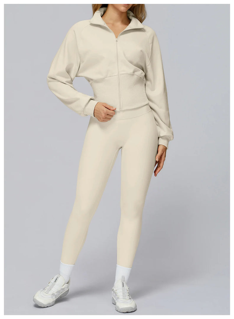 Wind Proof Zip Front Standing Collar Sweat Shirt Regular Fit