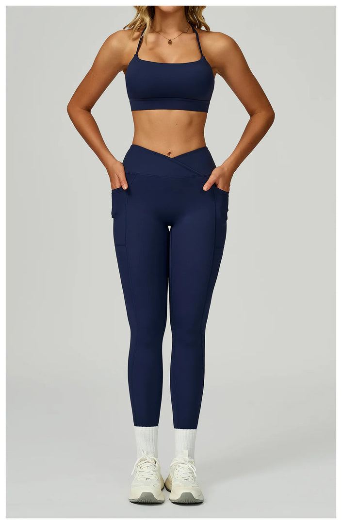 Two Piece Ultra Performance Yoga Luxe Set High Waist Band