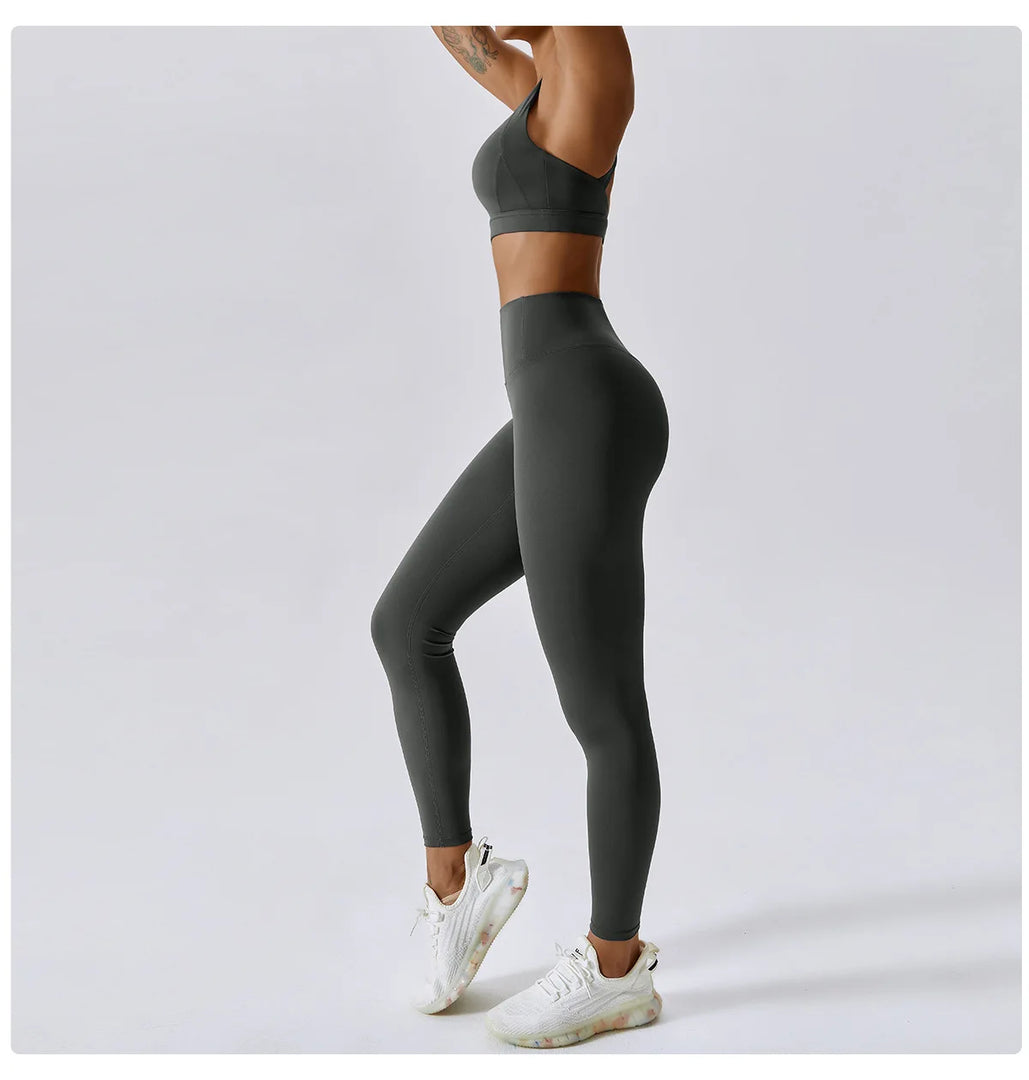2 Piece Premium Contoured Performance Yoga Leggings