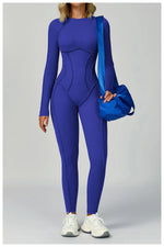 Load image into Gallery viewer, Seamless Contour Yoga Tracksuit Set Performance Wear
