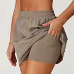 Load image into Gallery viewer, High Waist Contoured Breathable Yoga Short Skirt
