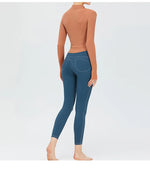 Load image into Gallery viewer, Zippered Studio Contoured Long Sleeve Sports Jacket
