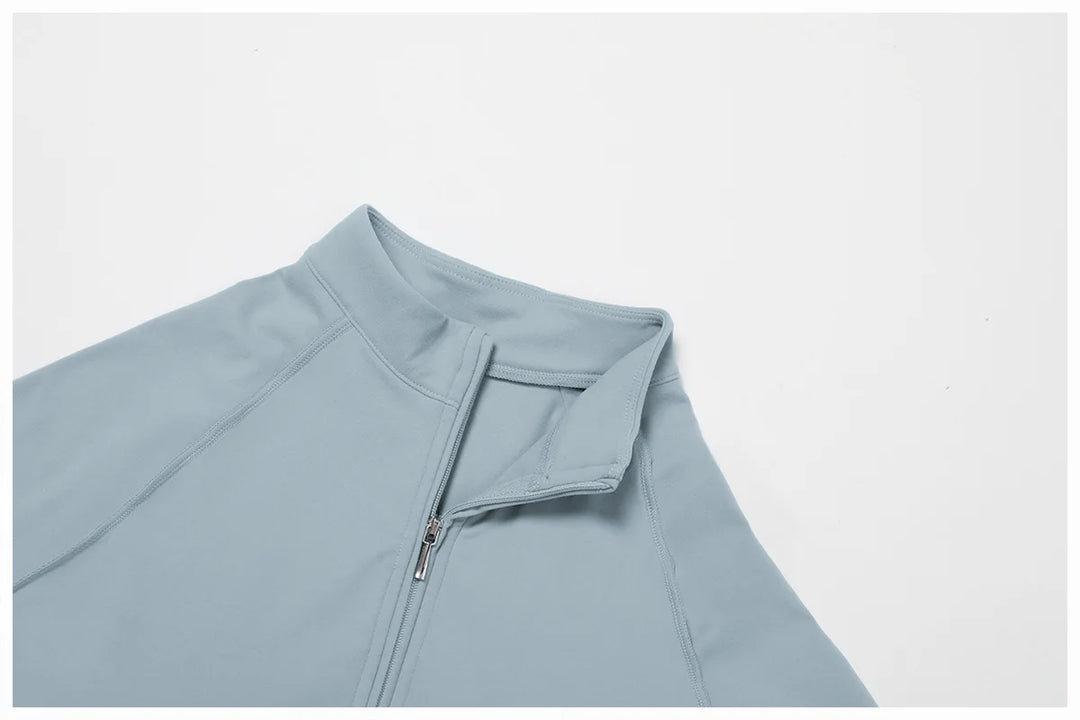 Seamless Zippered Yoga Jumpsuit With High Elasticity