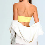 Load image into Gallery viewer, Strapless Moisture-Wicking Contour Yoga Bra for Performance
