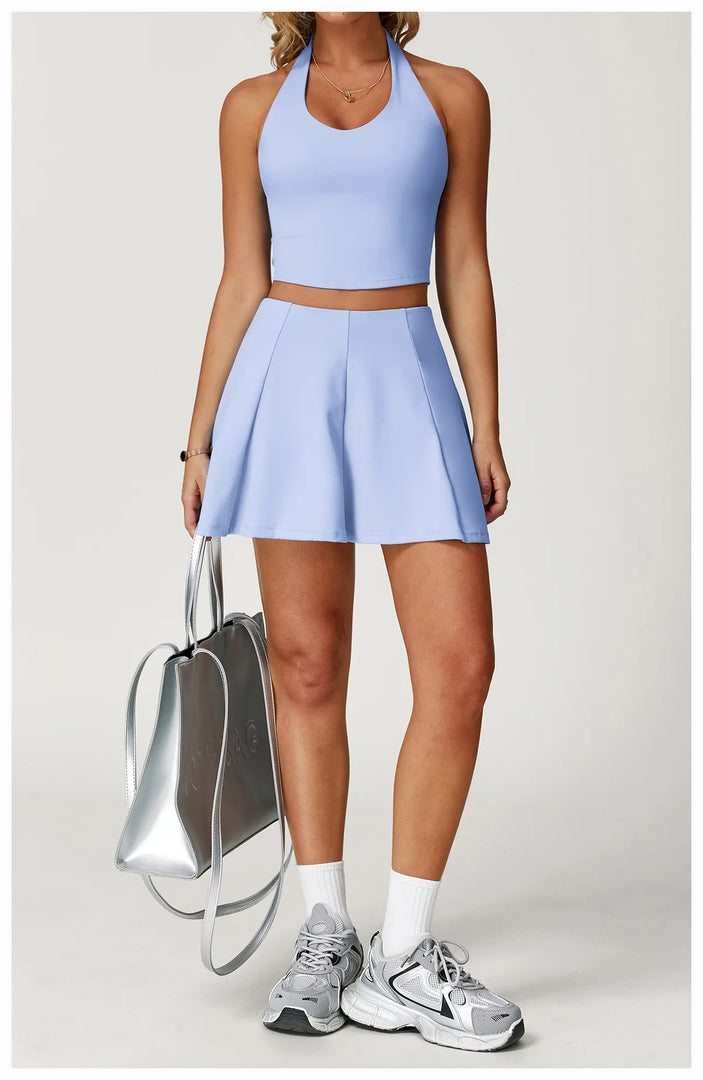 Halter Seamless Yoga Bra Vest with High Performance Fabric