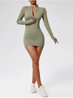 Load image into Gallery viewer, Contoured Premium Long-Sleeve Bodysuit With Zipper
