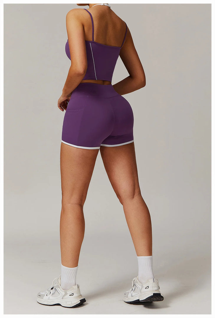 Contoured Breathable Seamless Feather Light Sport Bra Nylon