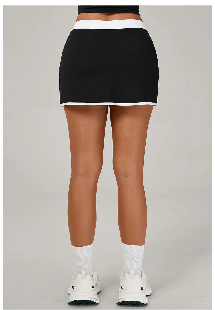 Patchwork Yoga Skirt Anti Glare Running Performance