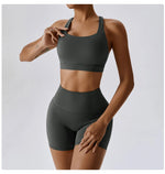 Load image into Gallery viewer, Contoured Two Piece Yoga Set With Ultra Breathable Leggings
