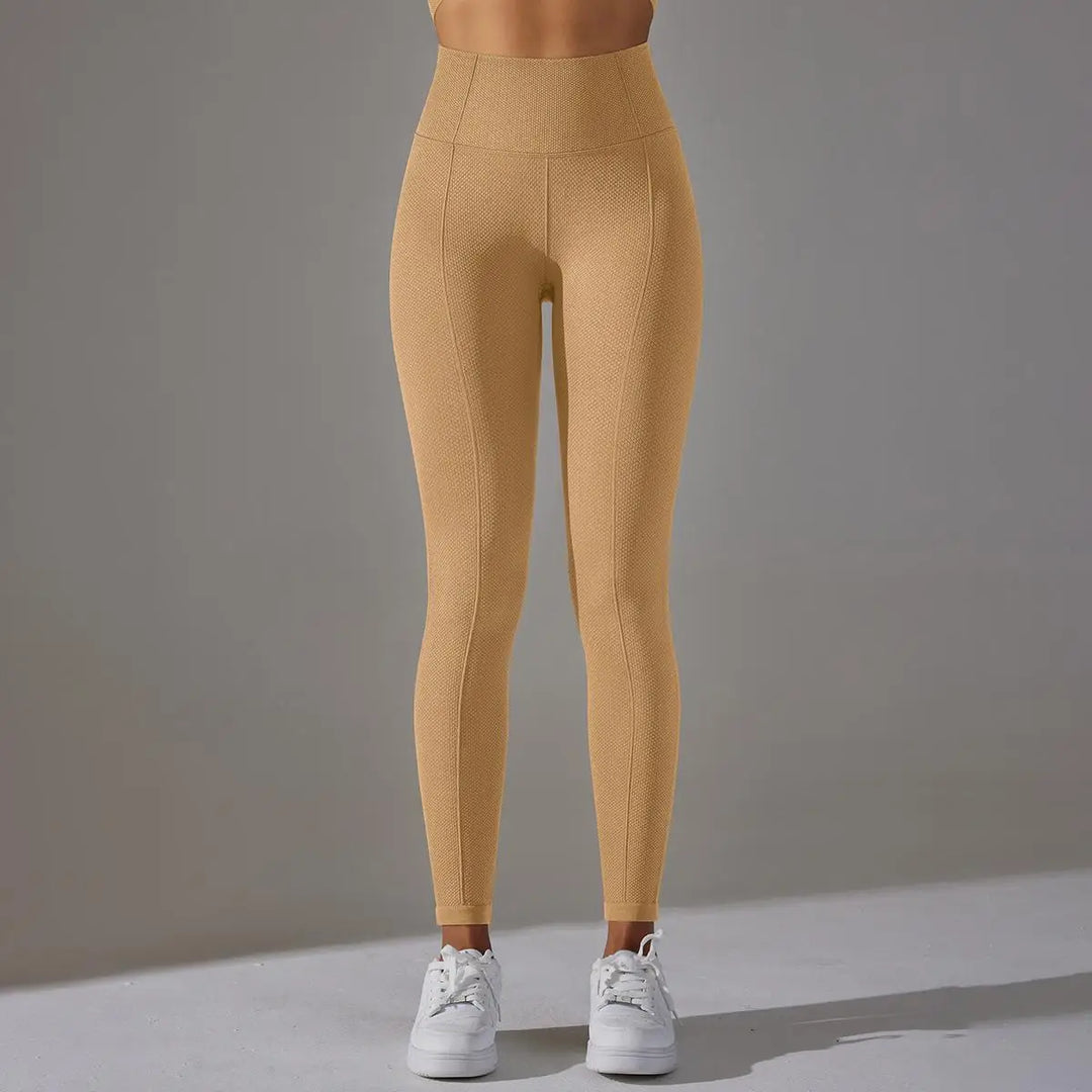 Ribbed Scrunch Contour Seamless High Waist Leggings