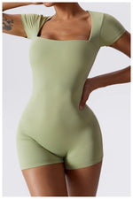 Load image into Gallery viewer, Soft Premium Contoured All In One Yoga Bodysuit Sleeves
