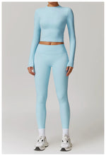 Load image into Gallery viewer, Signature 2 Piece Yoga Ensemble Nylon Plus Performance
