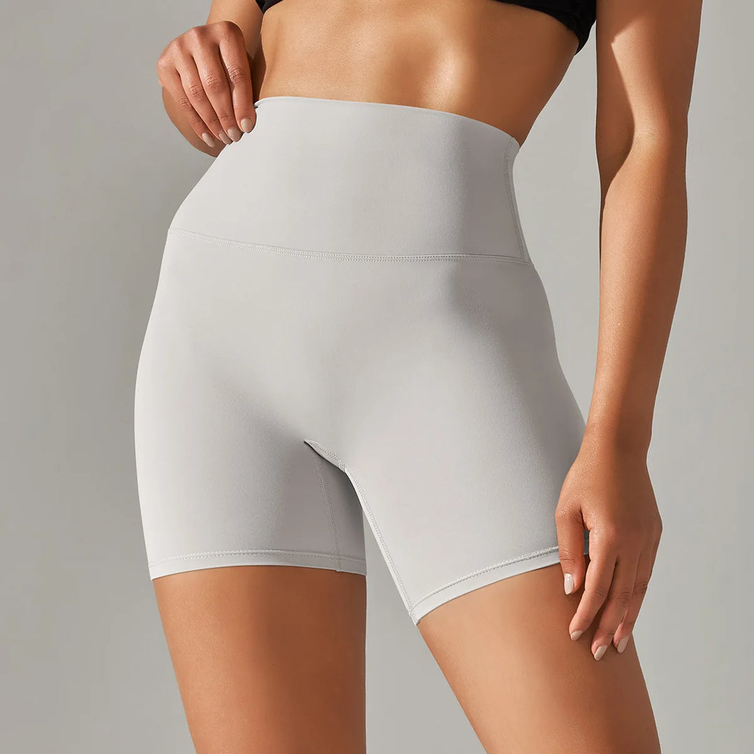 Luxurious High Waist Breathable Yoga Shorts Contour