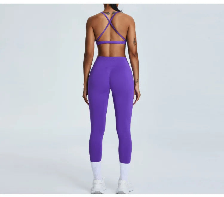 Cross Strap Seamless Yoga Bralette Premium Performance Fit