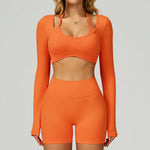 Load image into Gallery viewer, Seamless Ribbed Yoga Top With Breathable Comfort Wear
