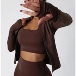 Load image into Gallery viewer, 2 Piece Contouring Sculpted Yoga Ensemble Performance
